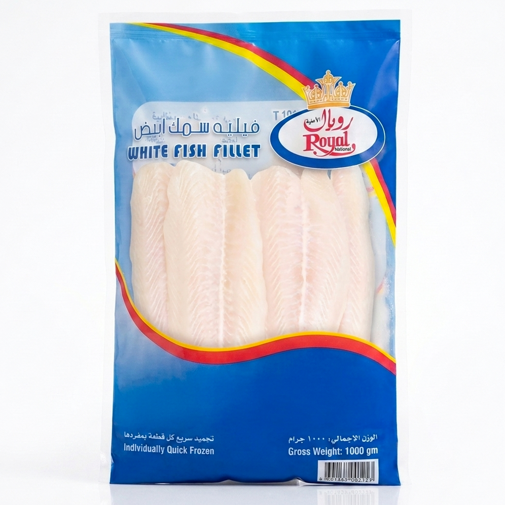Royal White Fish Fillet - 1 Kg (Frozen)