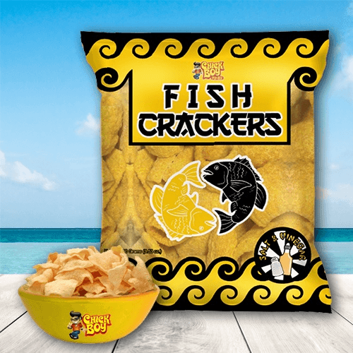 Chick Boy Fish Cracker Hot & Spicy + Salt & Vinegar - 2 × 100g (Offer)