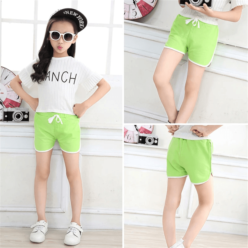 Kids 3-13Yrs Unisex Sweat Shorts 3 Pcs Assorted - 8659#