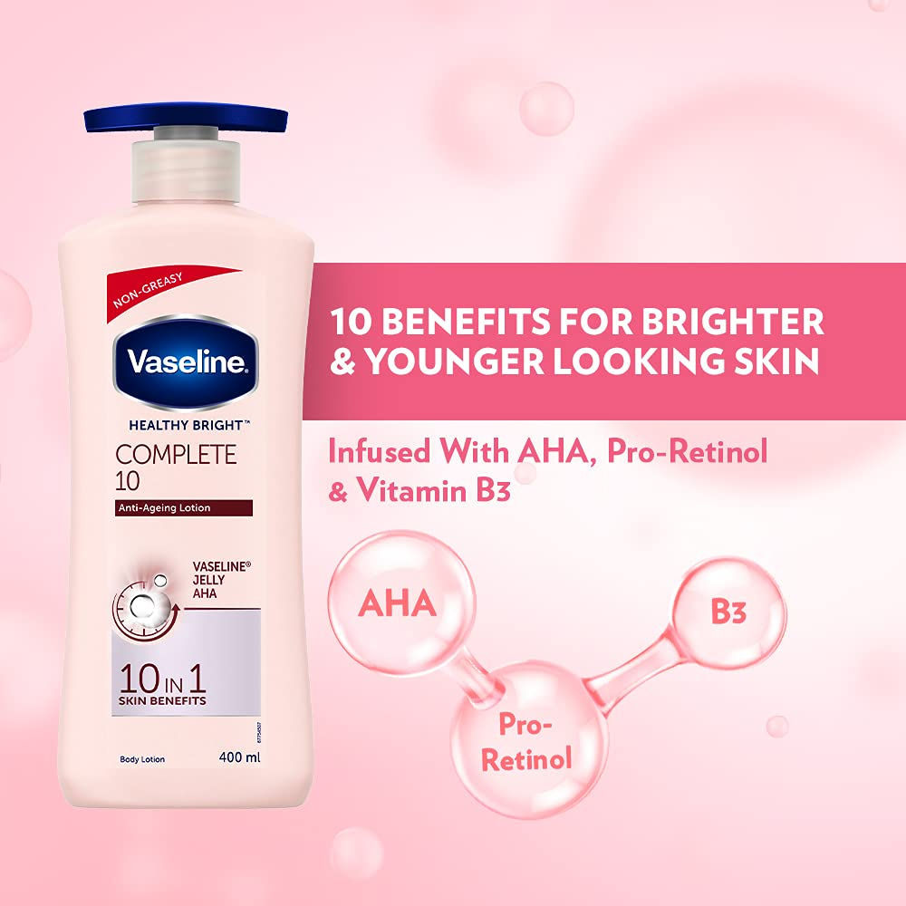 Vaseline Complete 10 Vaseline Jelly AHA Body Lotion - 400ml