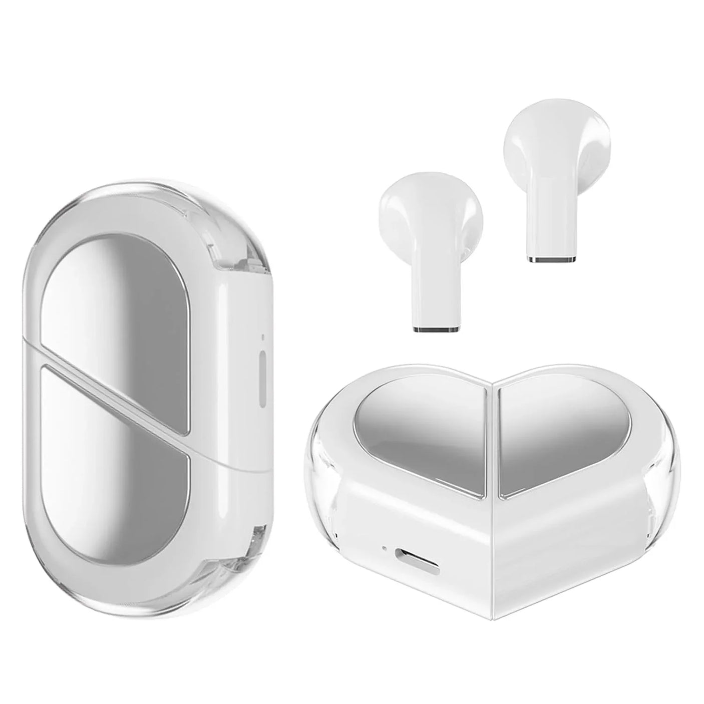Love Heart Design Wireless Earbuds - 01