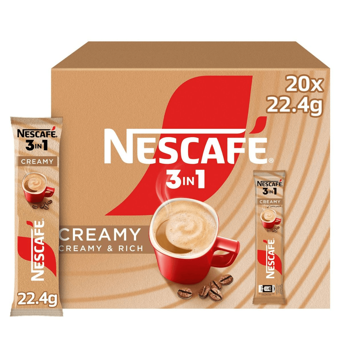 Nescafe 3 In 1 Creamy Latte Coffee 20 X 22.4