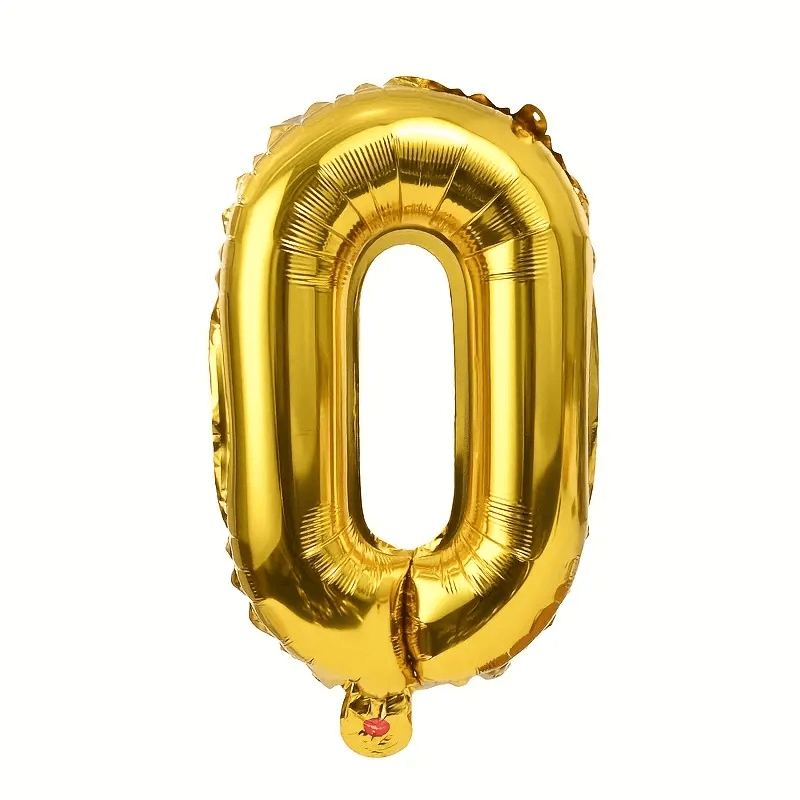 Birthday Decoration Foil Balloon Number 0 - 40Cm