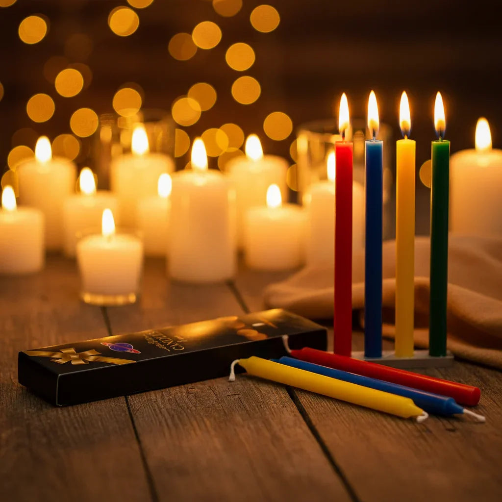 Every Occasion Assorted Colors Candles - 8 Pcs