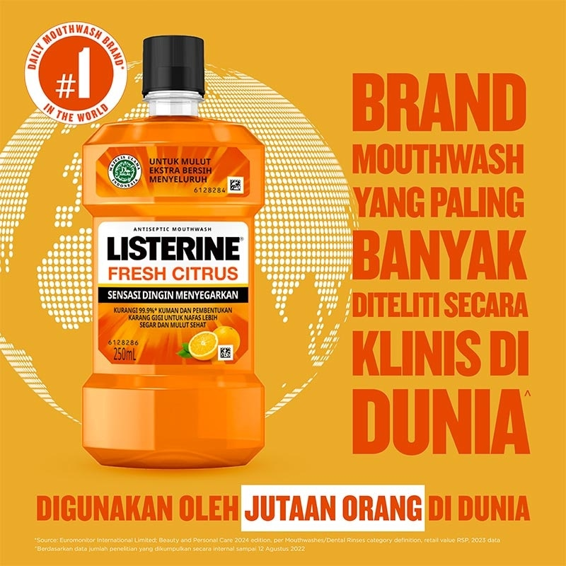 Listerine Fresh Citrus Mouthwash - 500ml