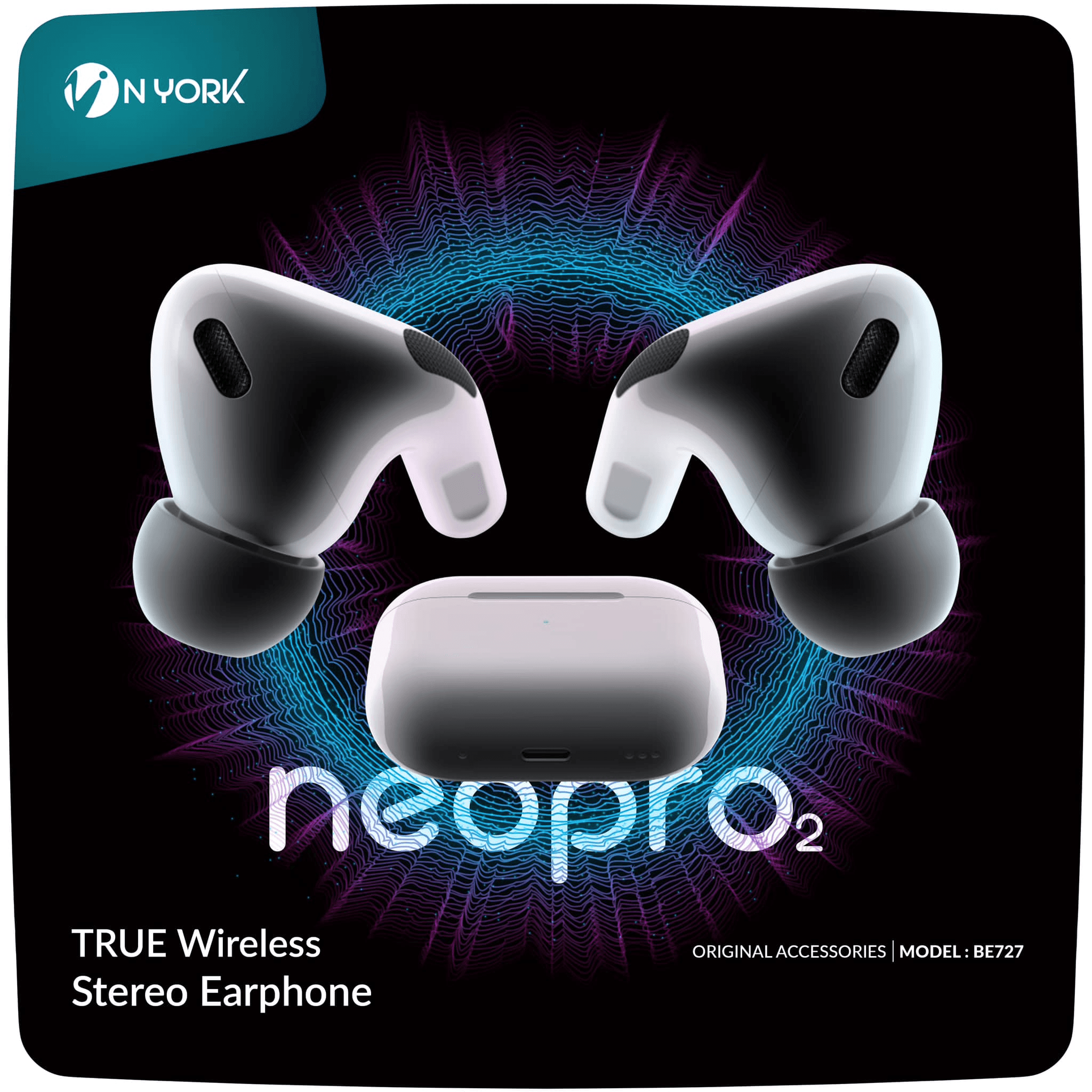 N York True Wireless Stereo Earbuds Neo Series 5 - BE727