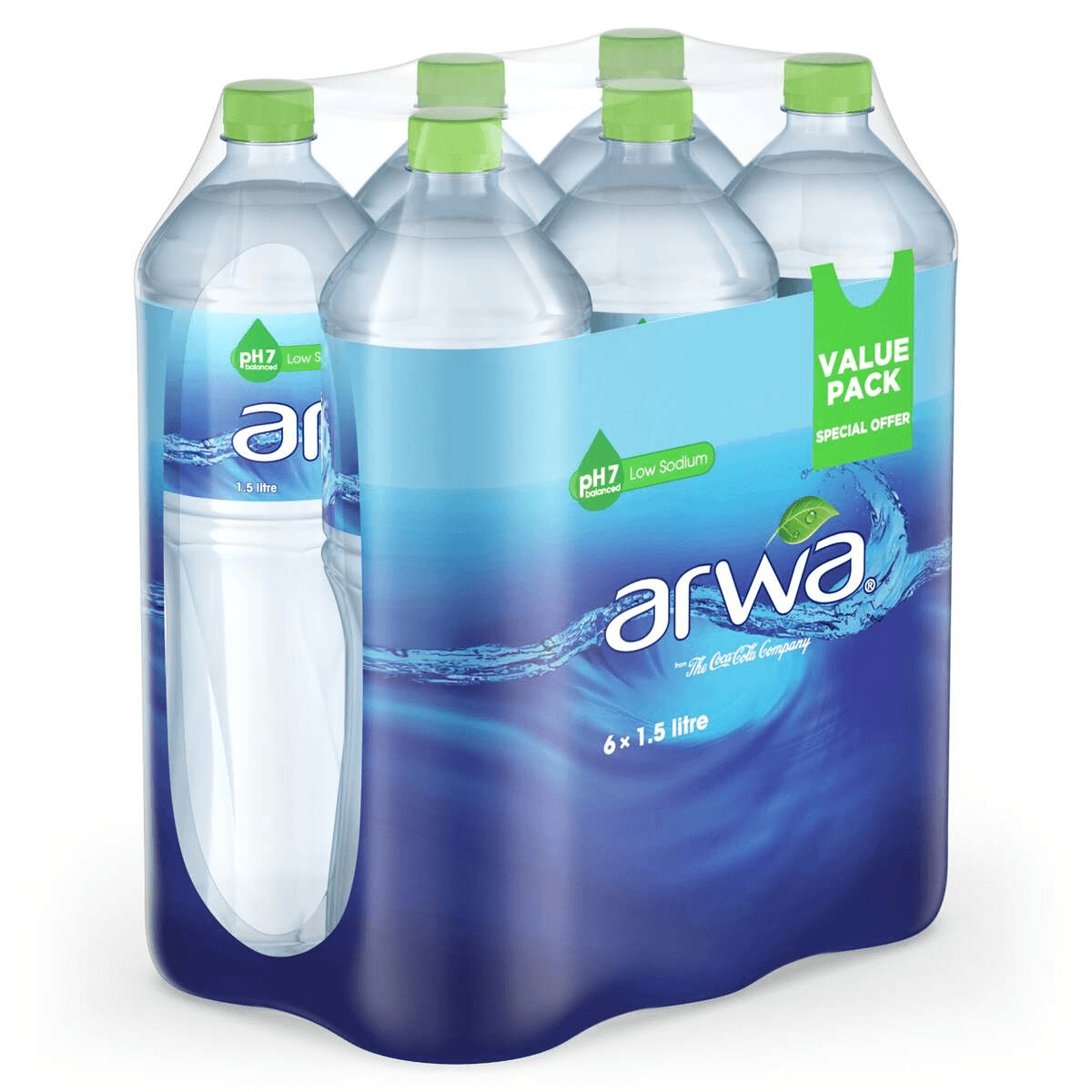 Arwa Drinking Water Low Sodium PH7 Balanced 6 x 1.5L