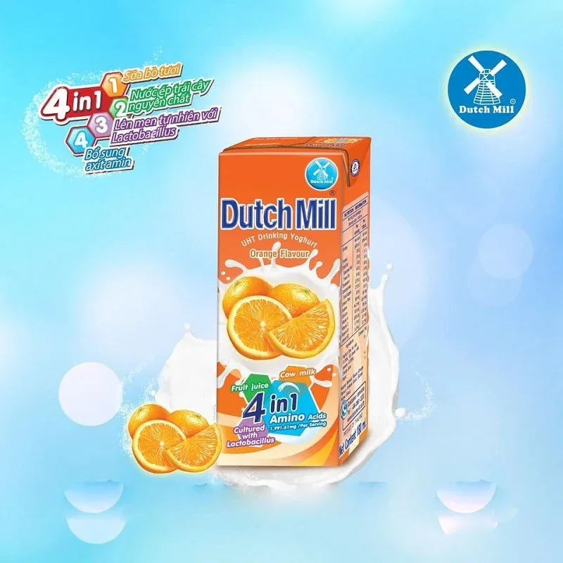 Dutch Mill Yoghurt Drink Orange Flavour - 180ml