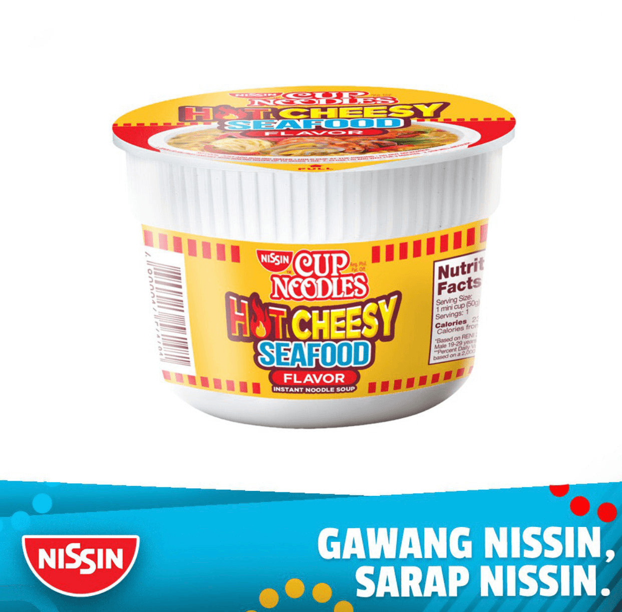 Nissin Cup Noodles Hot Cheesy Seafood - 50g