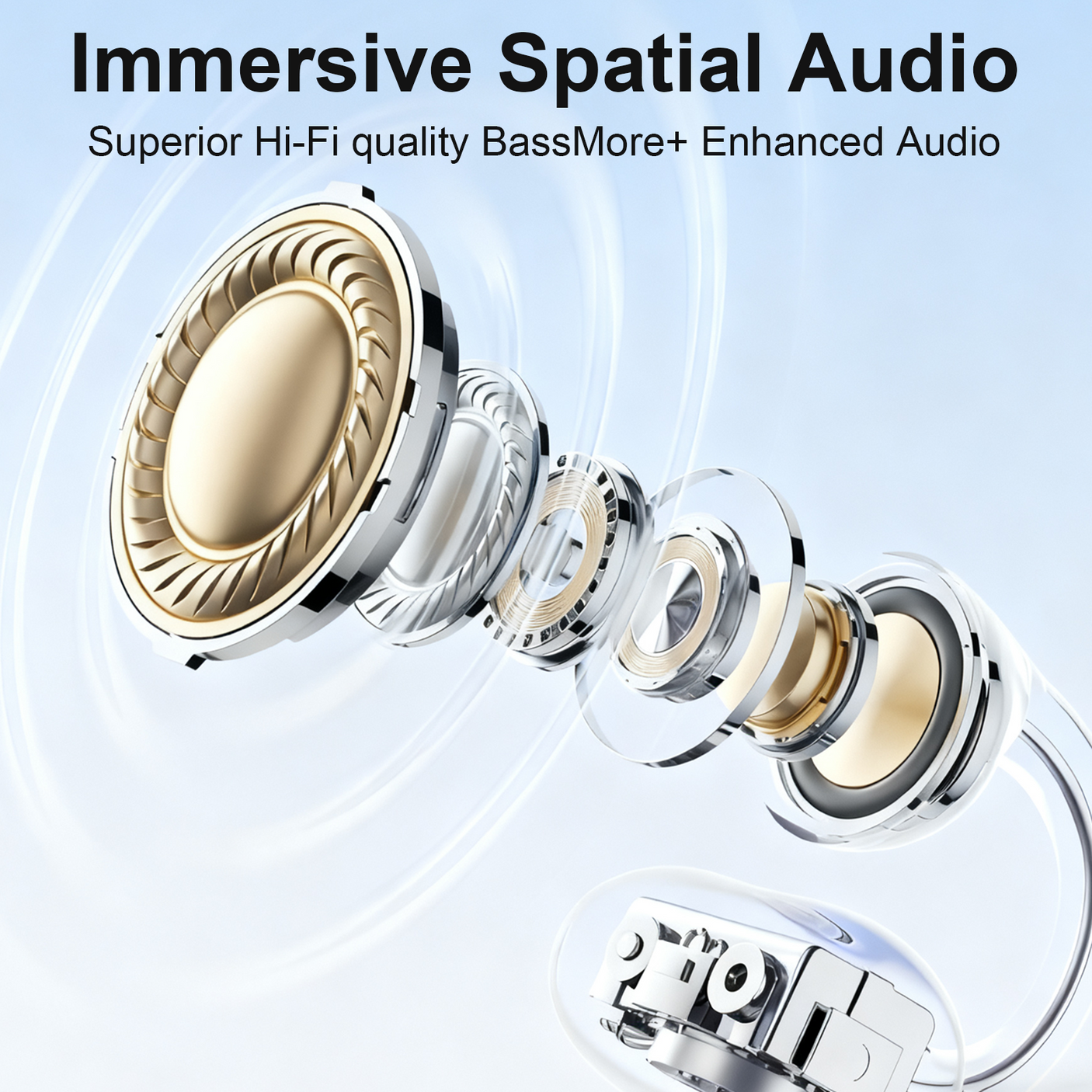 Saiya Clip-On Earbuds Clear Audio - Air Clip