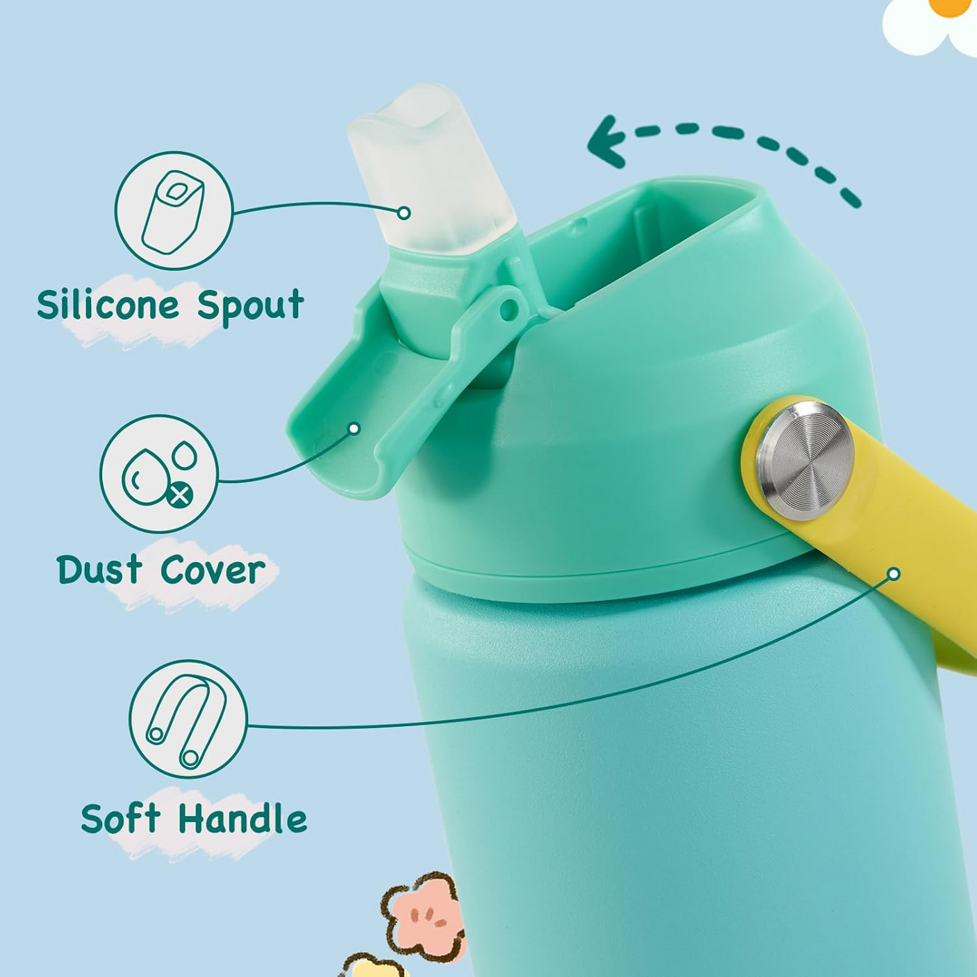 Kids Double Wall Vacuum Insulated Water Bottle - H12D (360ml)