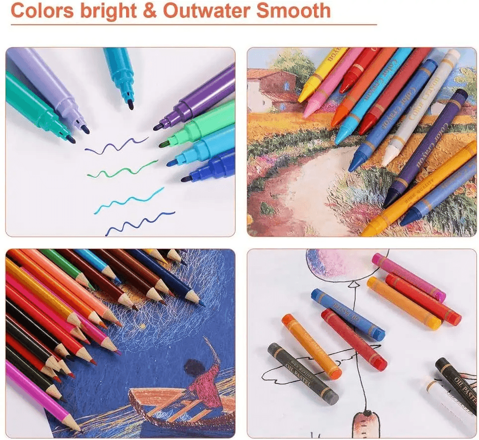 Portable Kids Drawing Art Set 150Pcs