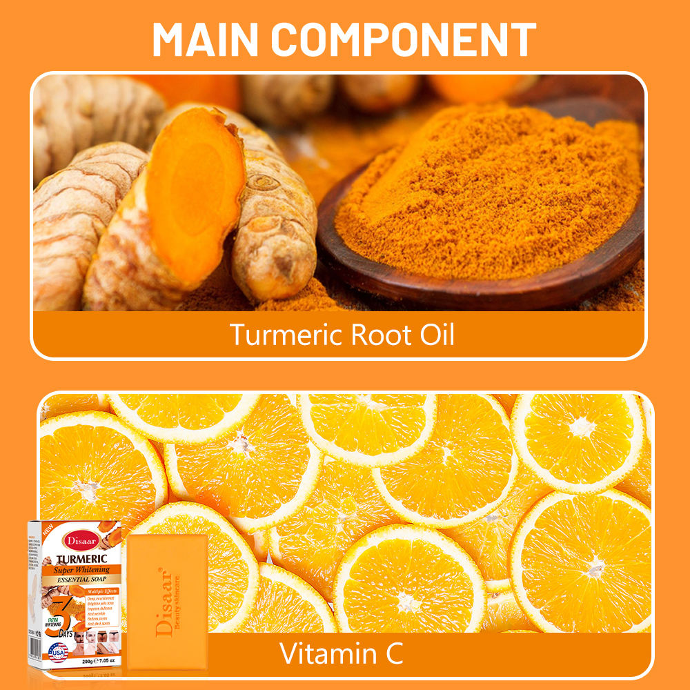 Disaar Turmeric Super Brightening Essential Soap - 200g