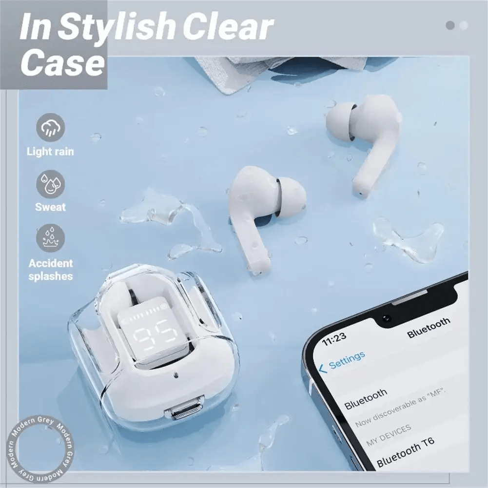 Hi-Res Transparent Display Earbuds Ultrapods Max