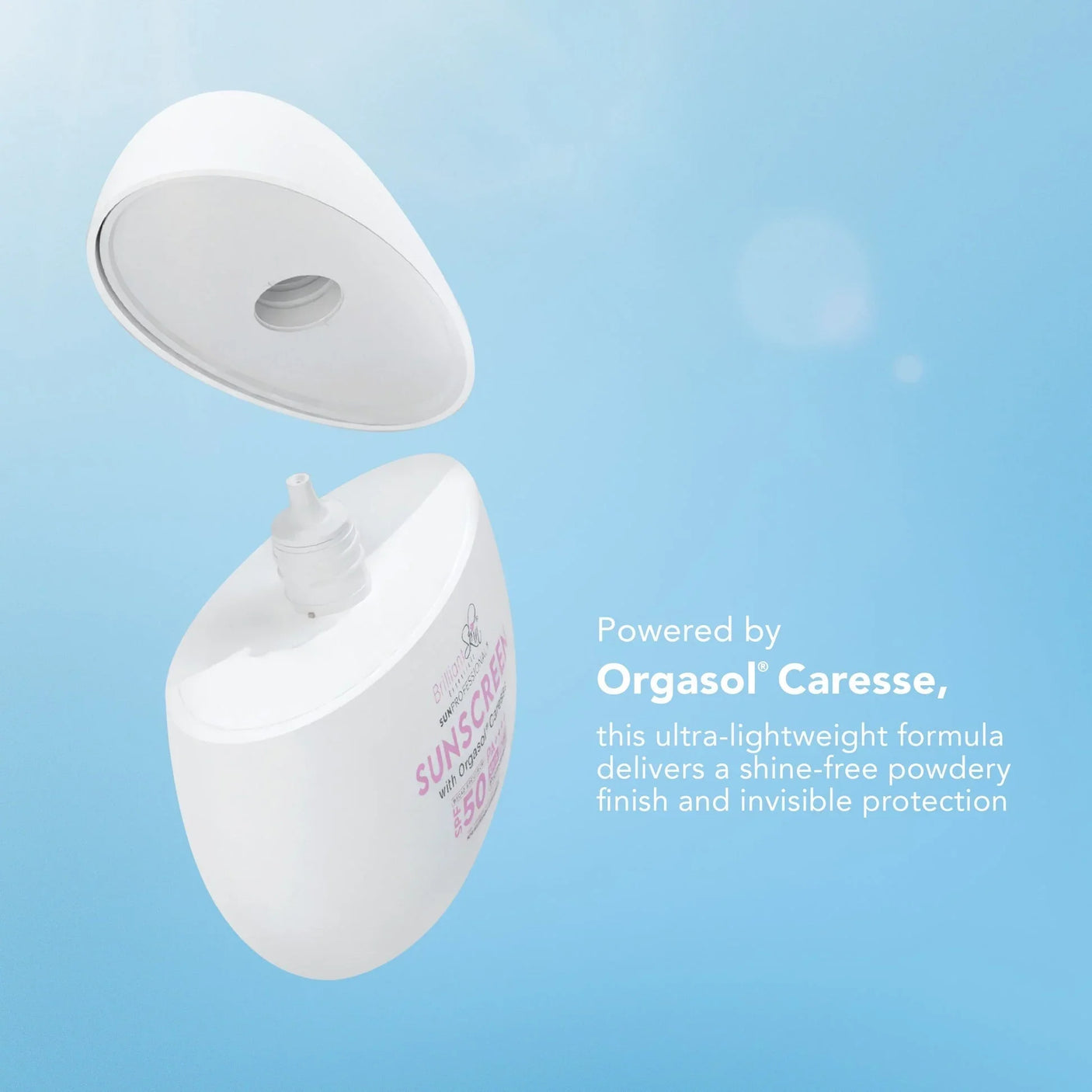 Brilliant Skin Sunscreen With Orgasol Caresse SPF50 PA++++ - 50g