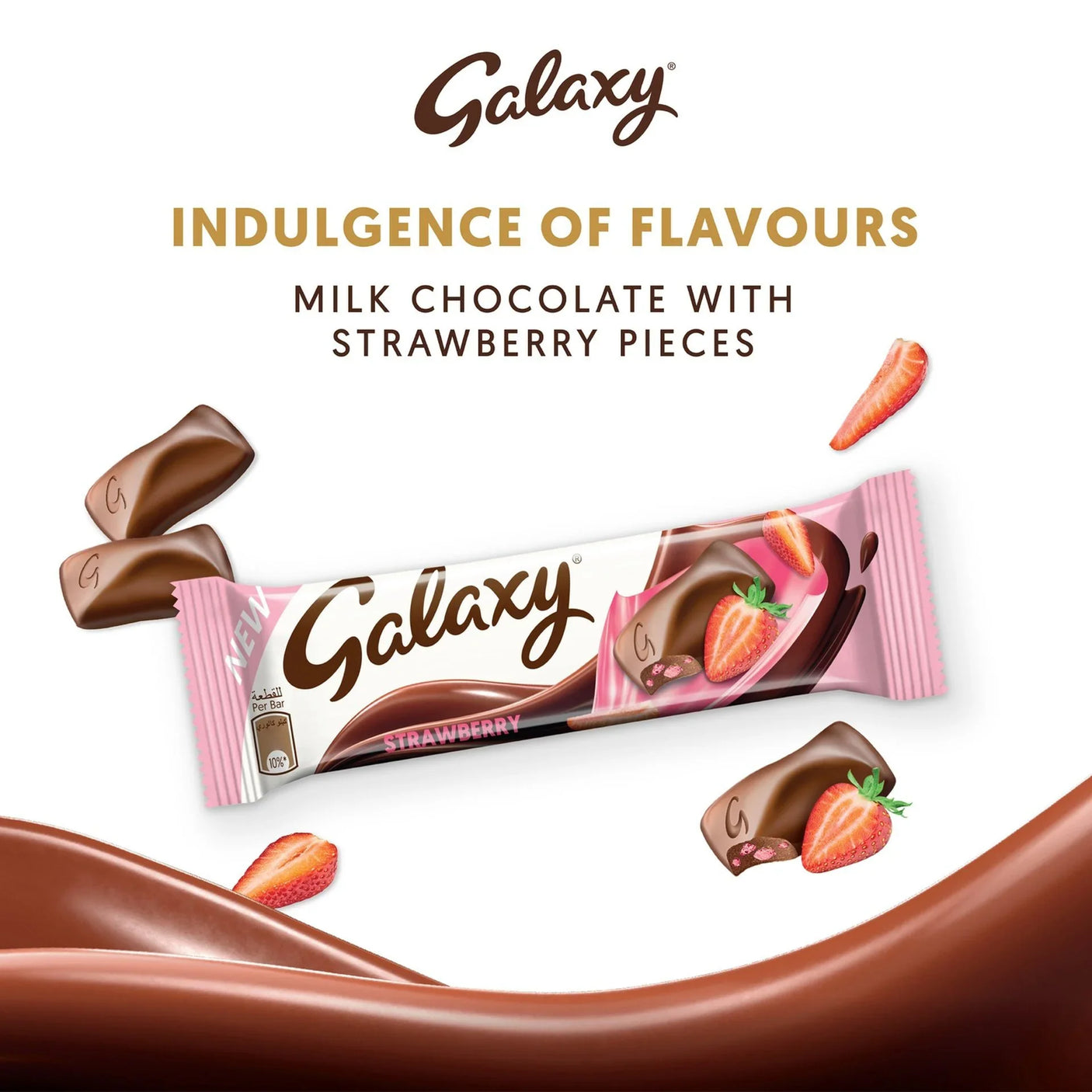 Galaxy Strawberry Chocolate Bar - 36g