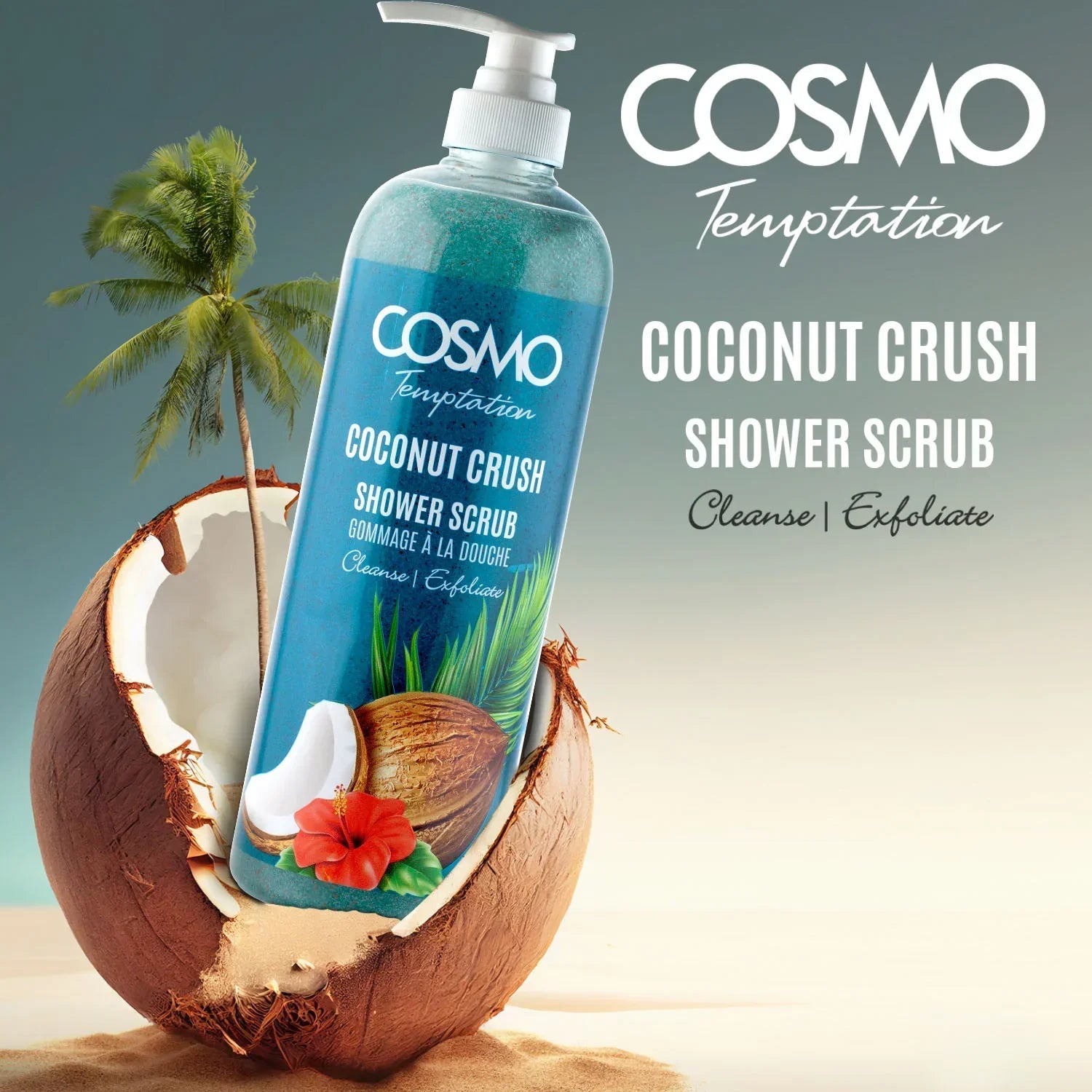 Cosmo Temptation Coconut Crush Shower Scrub - 1000ml