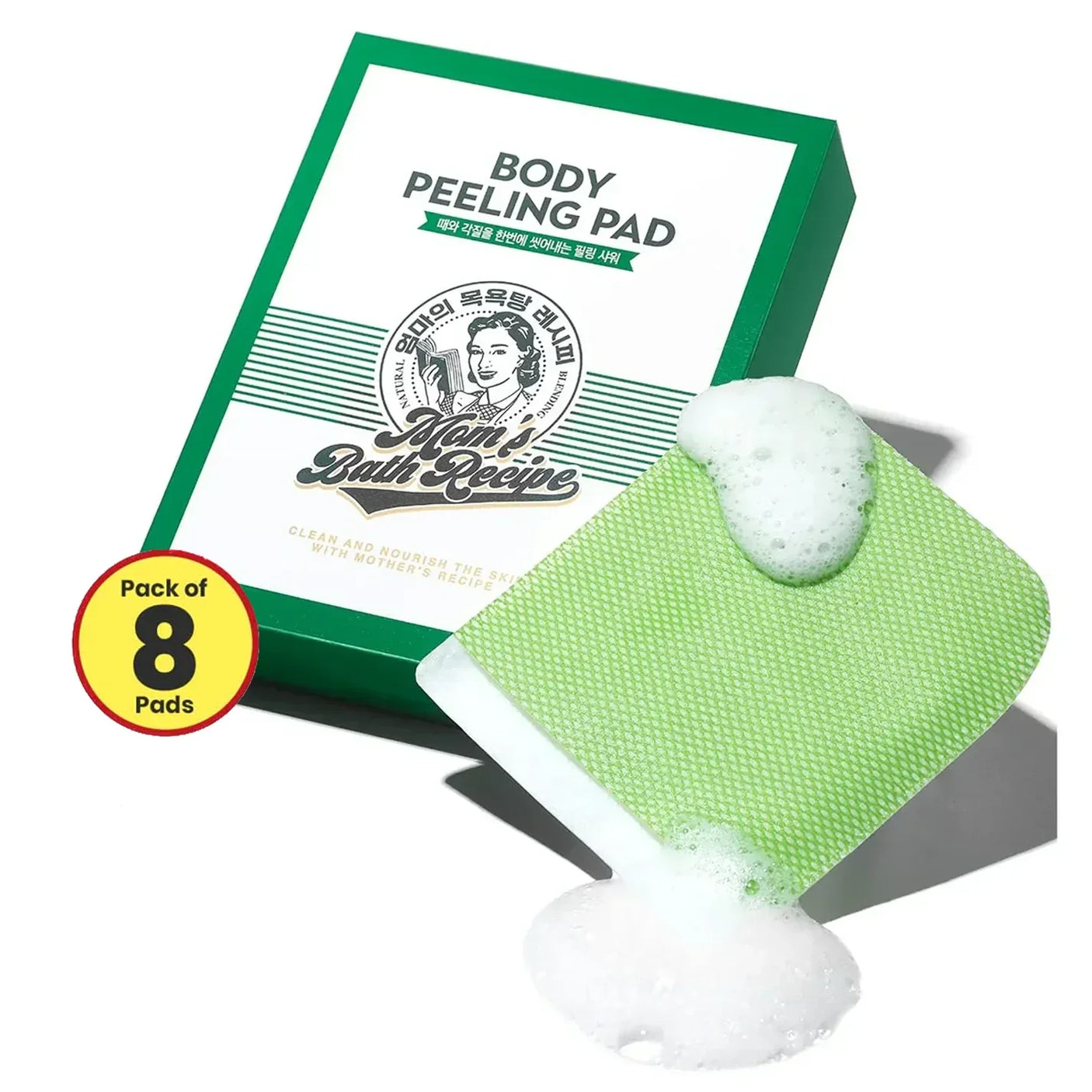 Mom’s Bath Recipe Body Peeling Pad Original - 25ml × 8 Pcs