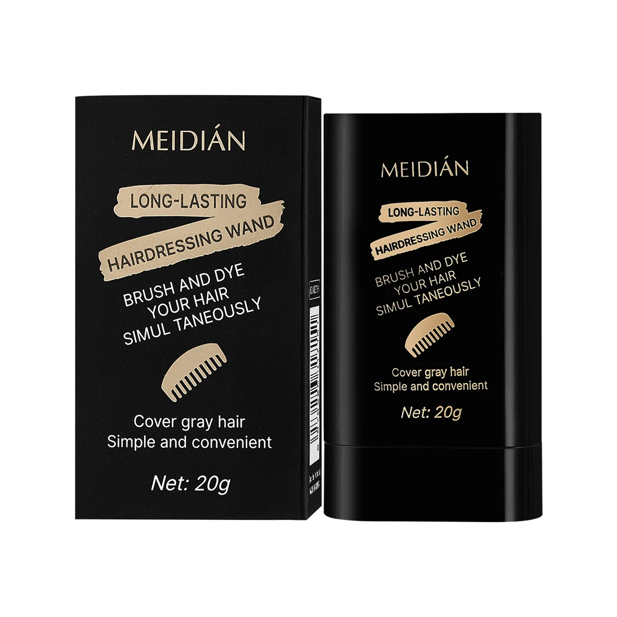 Meidian Long Lasting Hairdressing Wand - 03# Coffee Color