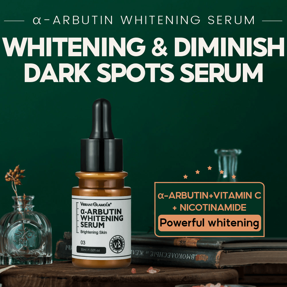سيروم التبييض α-Arbutin من Vibrant Glamour مع النياسيناميد لتقليل البقع الداكنة - 30 مل