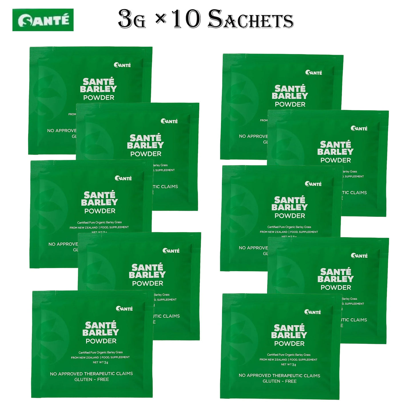 Sante Barley Powder With Stevia - 3g x 10 Sachets