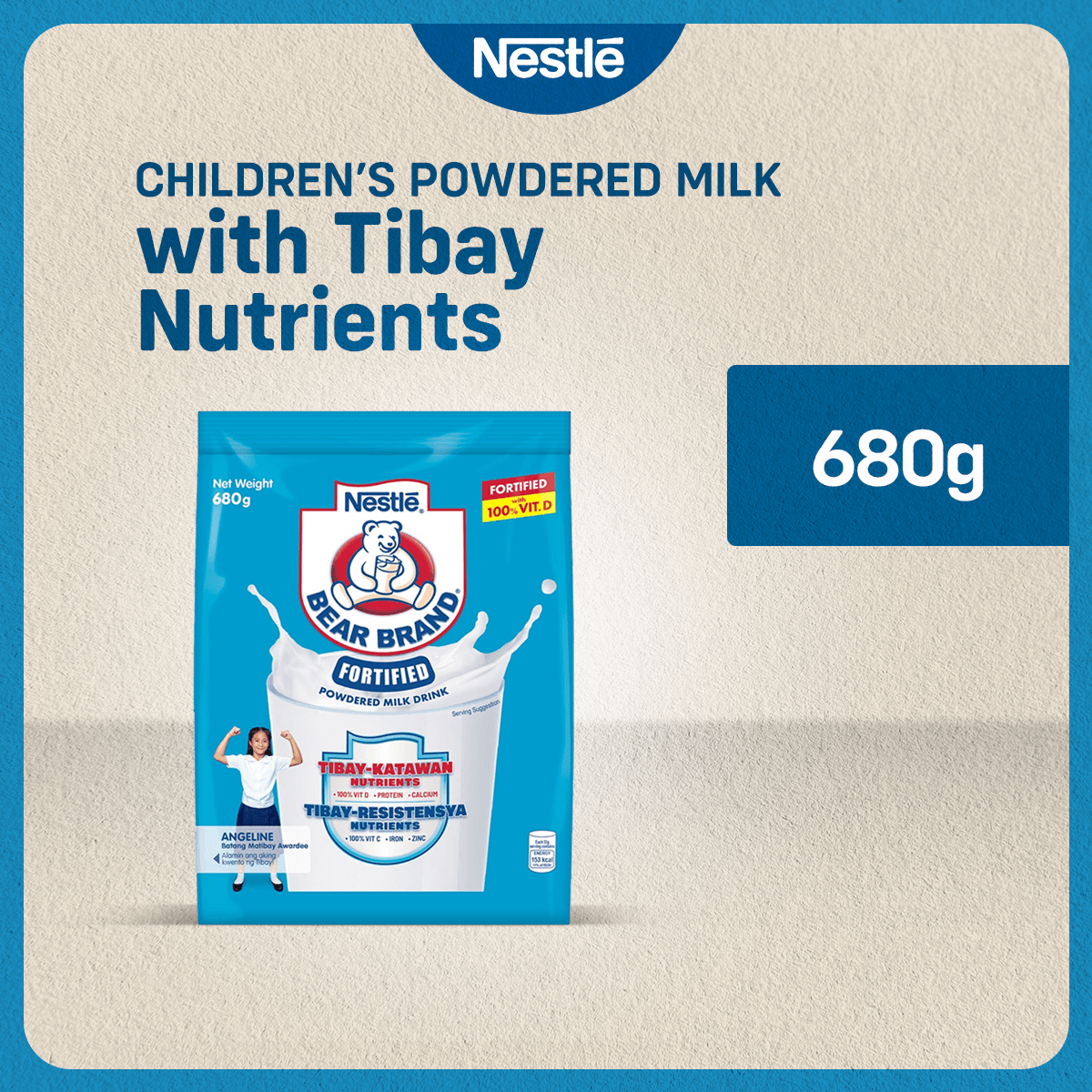 Nestle - Bear Brand Milk Powder Fortified - 680g