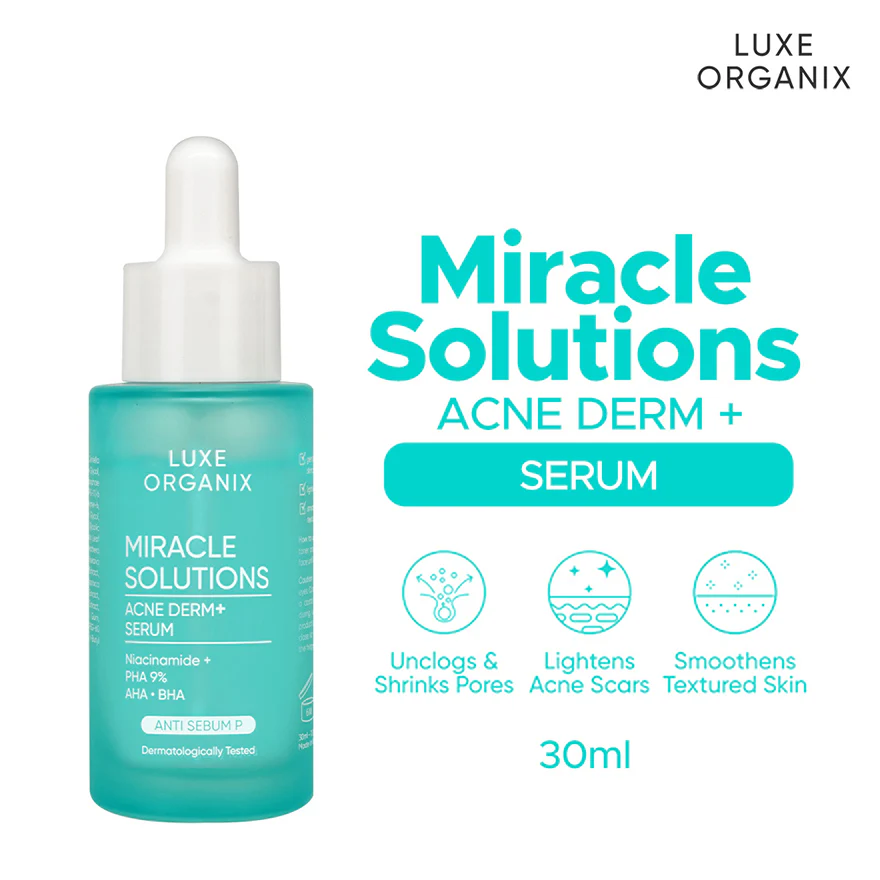 Luxe Organix Miracle Solution Acne Derm+ Serum - 30ml