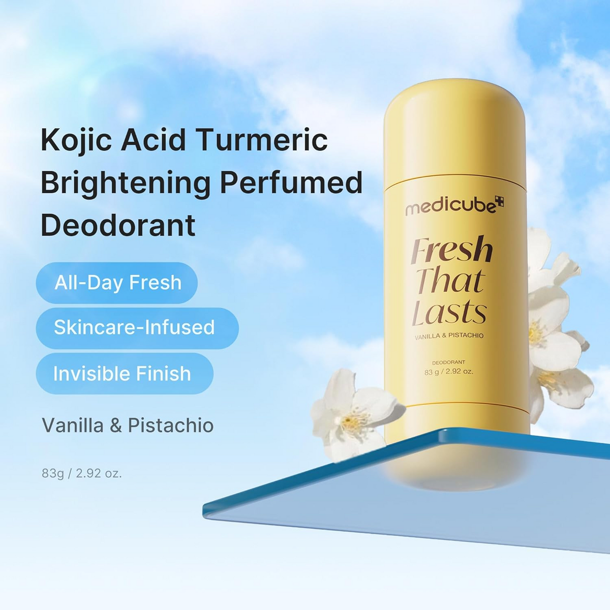 Medicube Fresh That Lasts Deodorant Vanilla & Pistachio - 83g