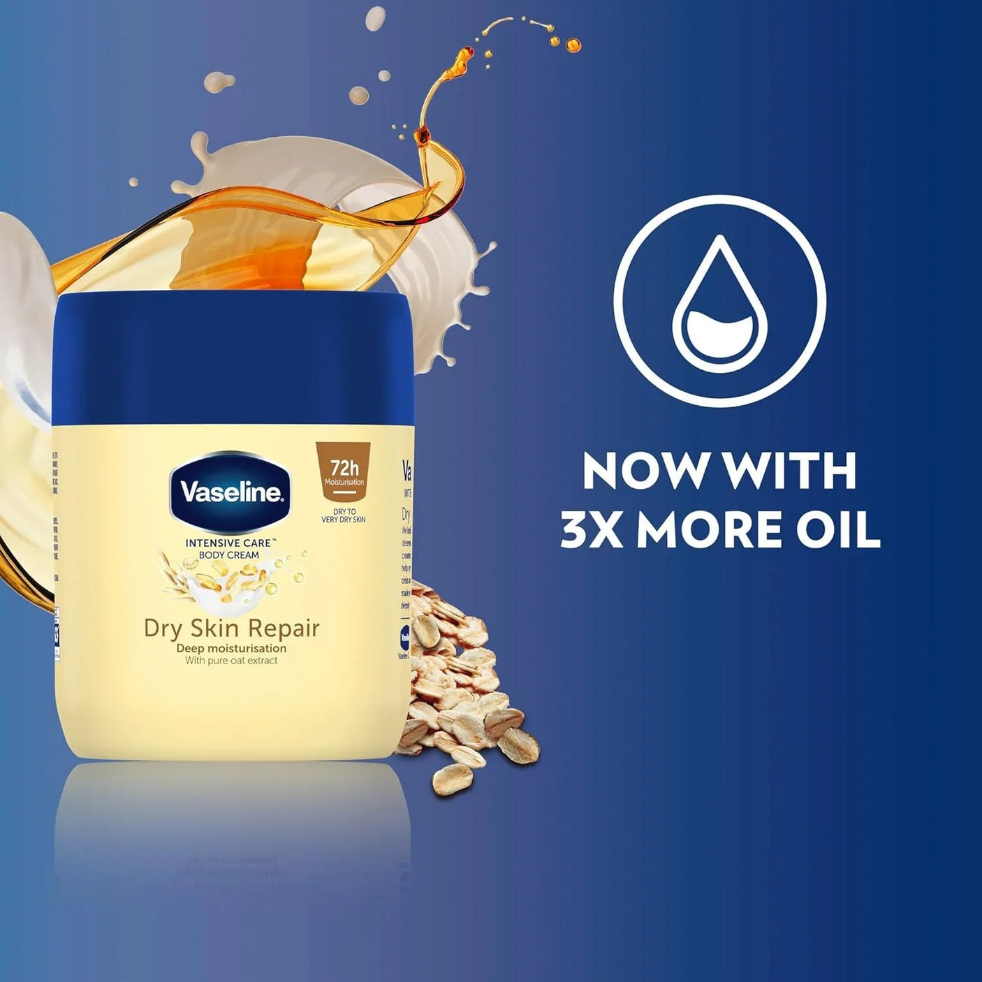 Vaseline Intensive Care Dry Skin Repair Body Cream - 400ml