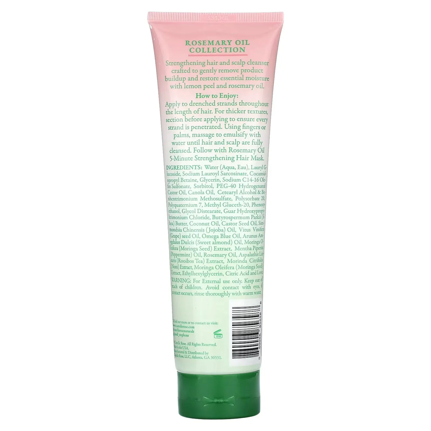 Camille Rose Rosemary Oil Strengthening Hair + Scalp Cleanser - 251ml