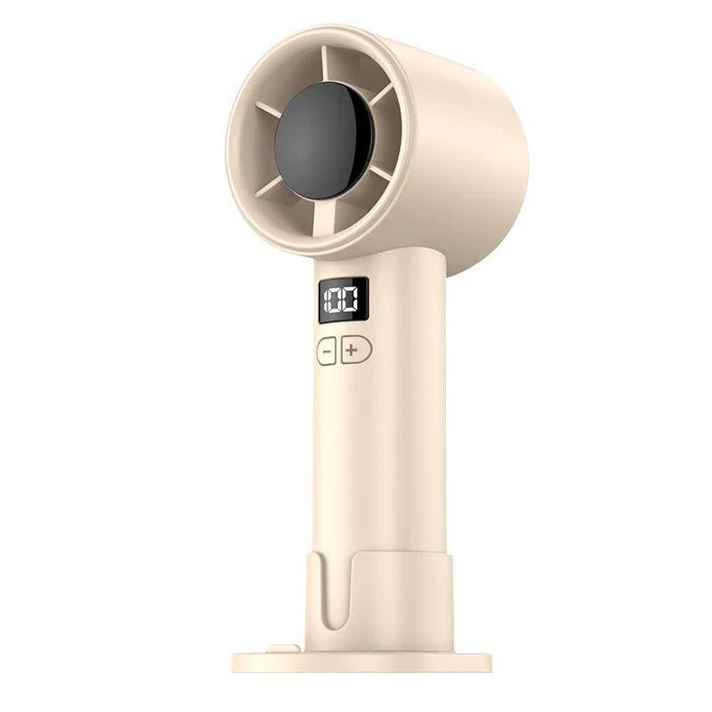 مروحة محمولة باليد عالية السرعة مزودة بشاشة LED - F5