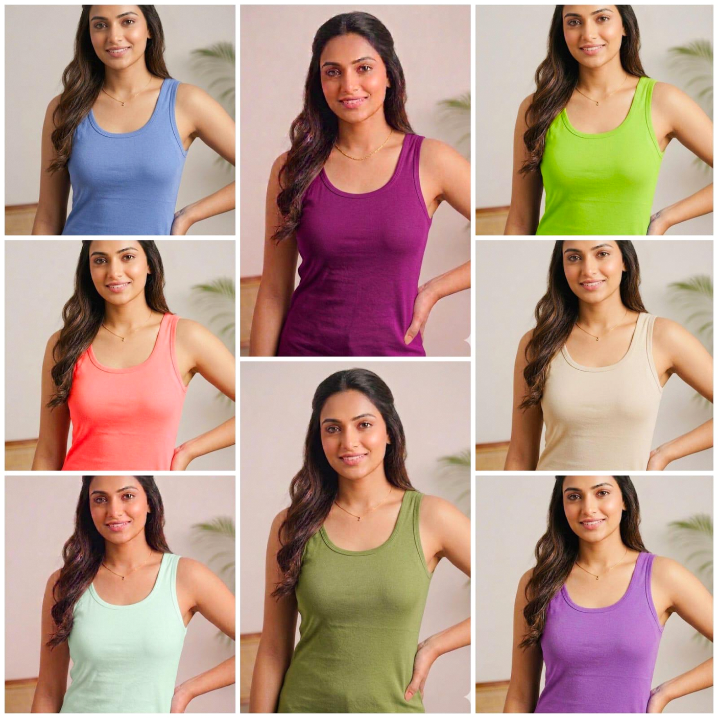 Women's Slim Fit Yoga & Sports Sleeveless Tank Top #380