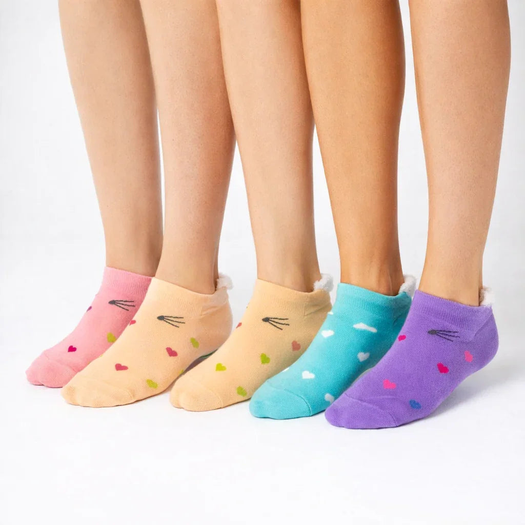 Multicolored Low-Cut Ankle Socks - 3 Pairs Zixinhu #2
