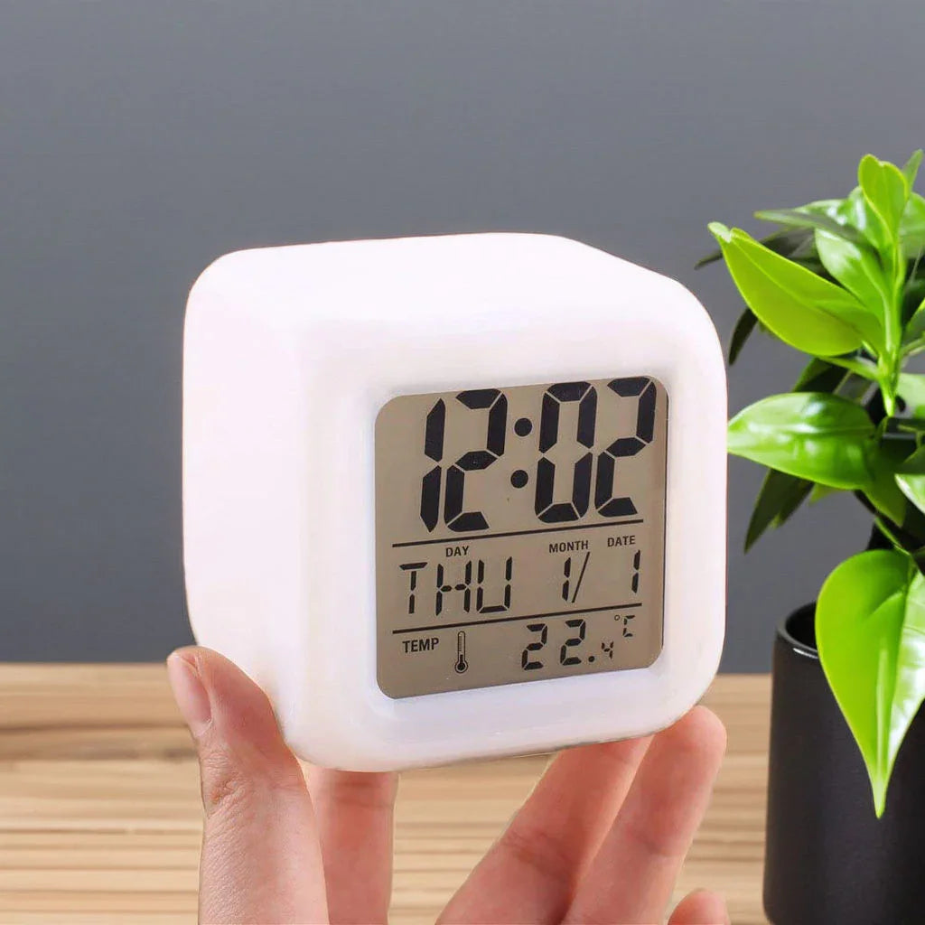 Glowing LED Color Changing Digital Alarm Clock