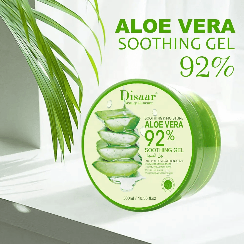 Disaar Aloe Vera Gel 92% Soothing & Moisturizing Gel - 300ml