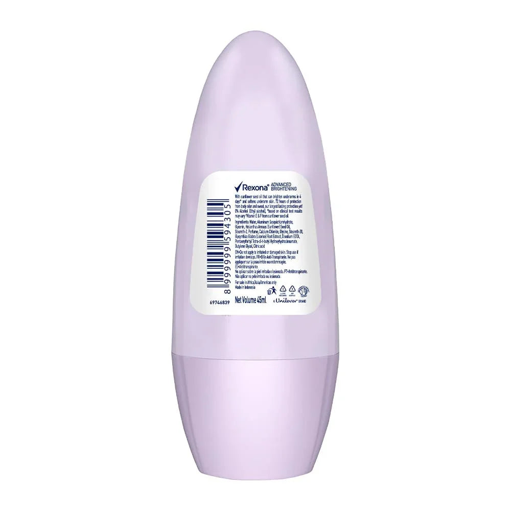 Rexona Advanced Brightening 72H Deodorant Roll-On - 45ml