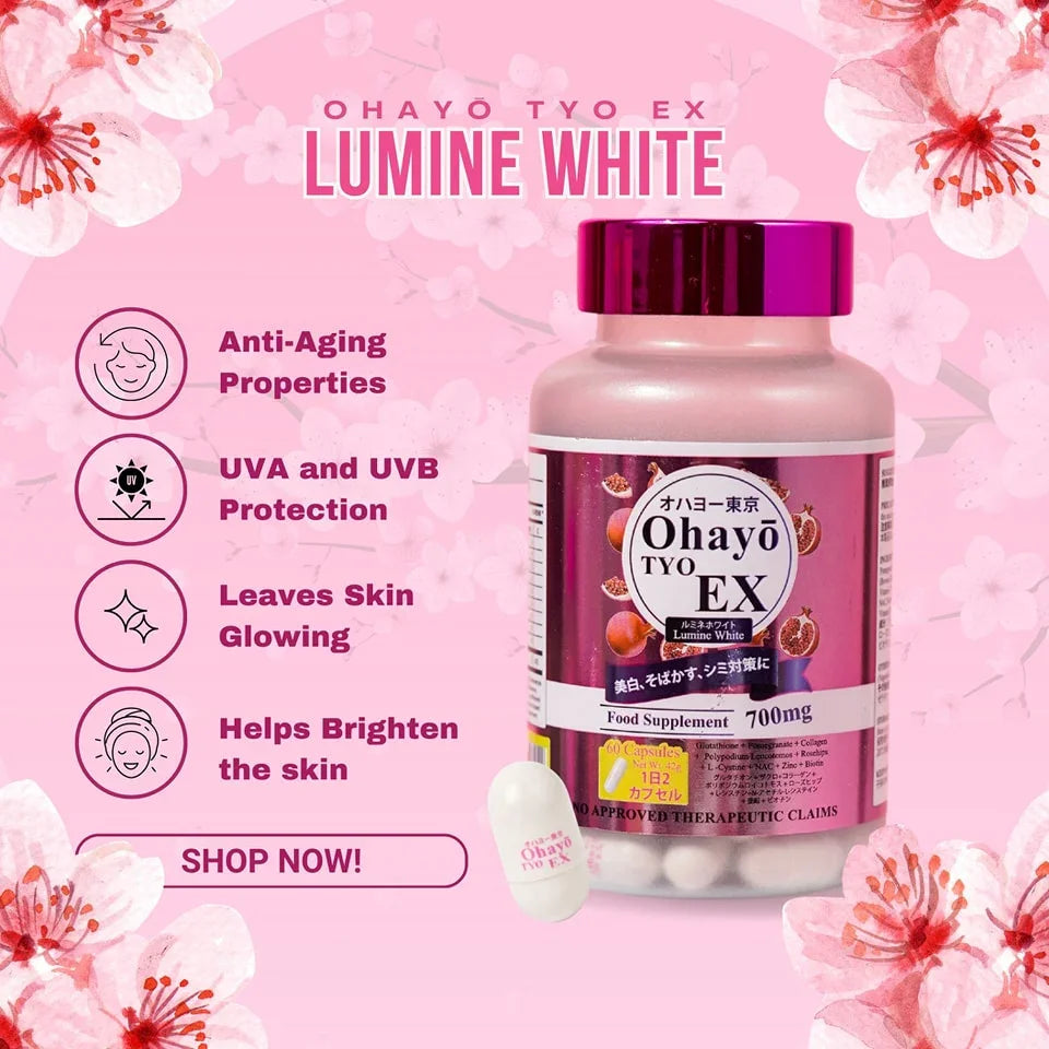 Ohayo Tyo EX Lumine White Glutathione - 60s (JAPAN)