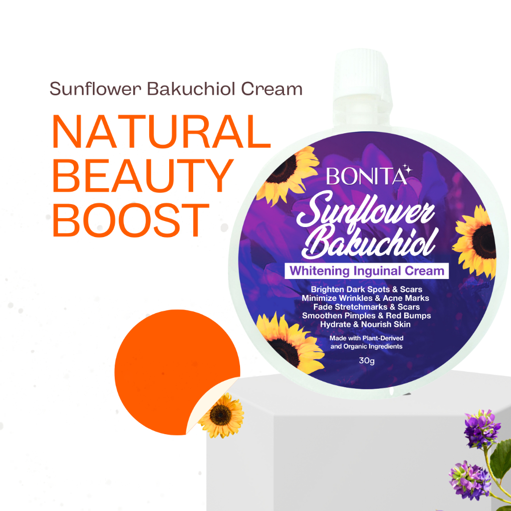Bonita Sunflower Bakuchiol Brightening Inguinal Cream - 30g