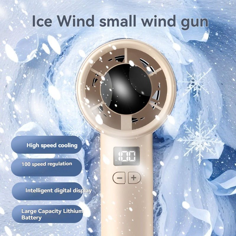 Portable Handheld High Speed Fan With LED Display - F5