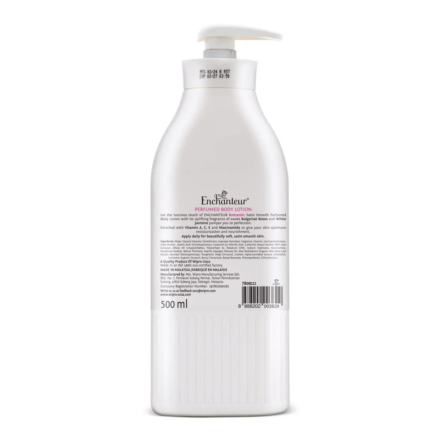 Enchanteur Romantic Perfumed Body Lotion (New Look) - 500ml