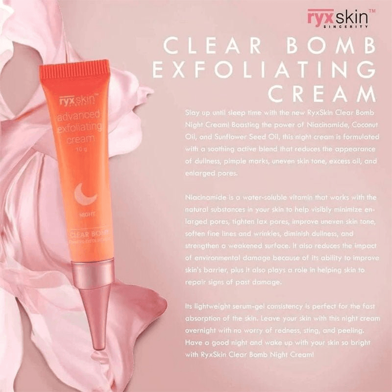 مجموعة التقشير المتقدمة Ryx Skin Clear Bomb