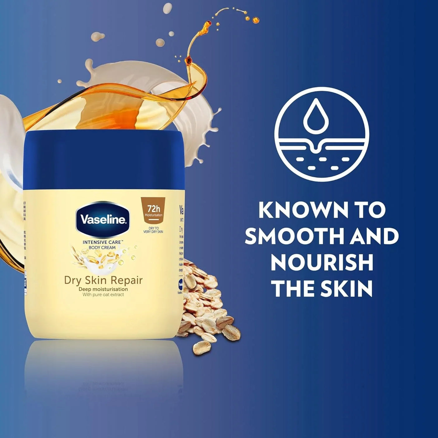 Vaseline Intensive Care Dry Skin Repair Body Cream - 400ml