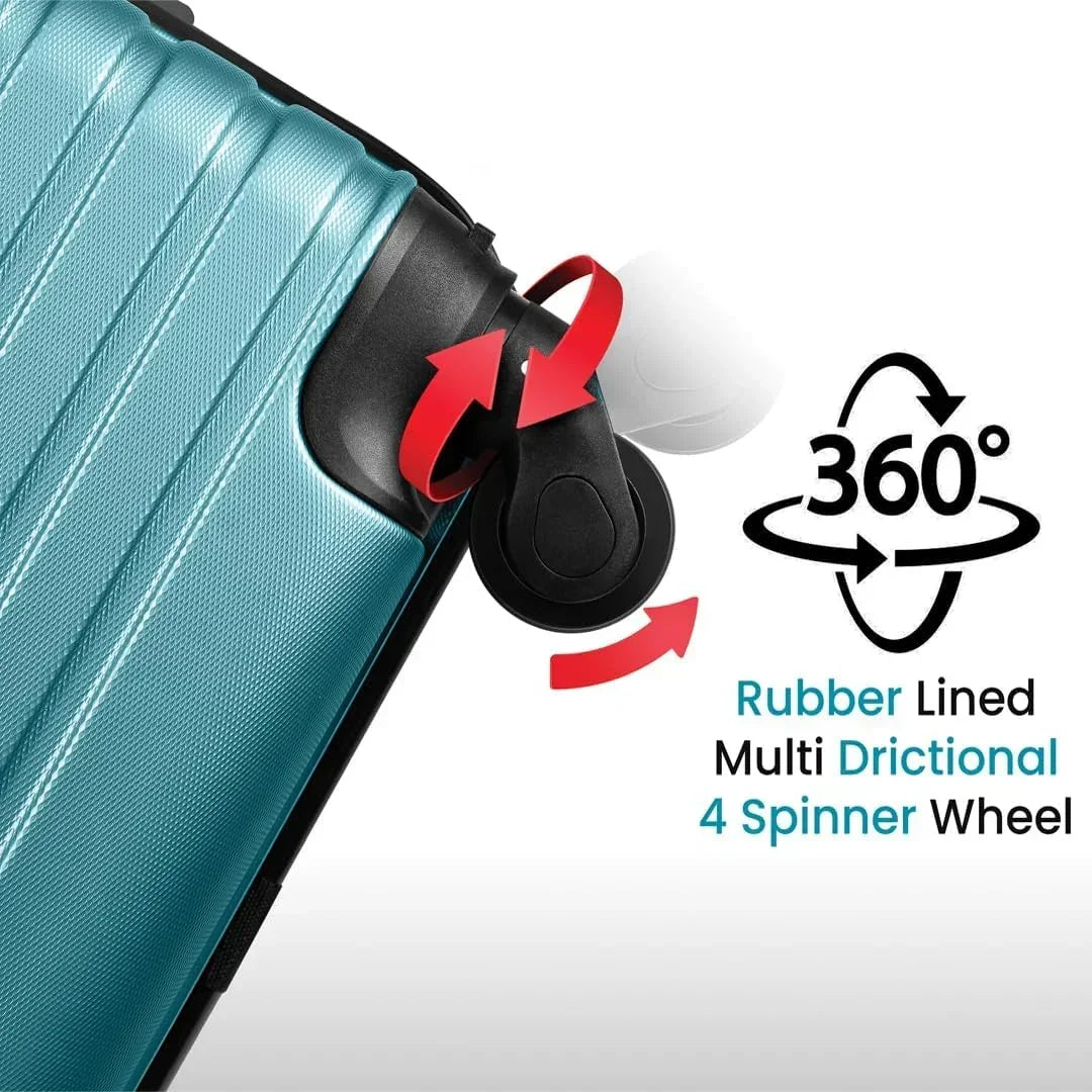 Horizon Luggage Bag 24 Inch Check-in Luggage Trolly - Turquosie