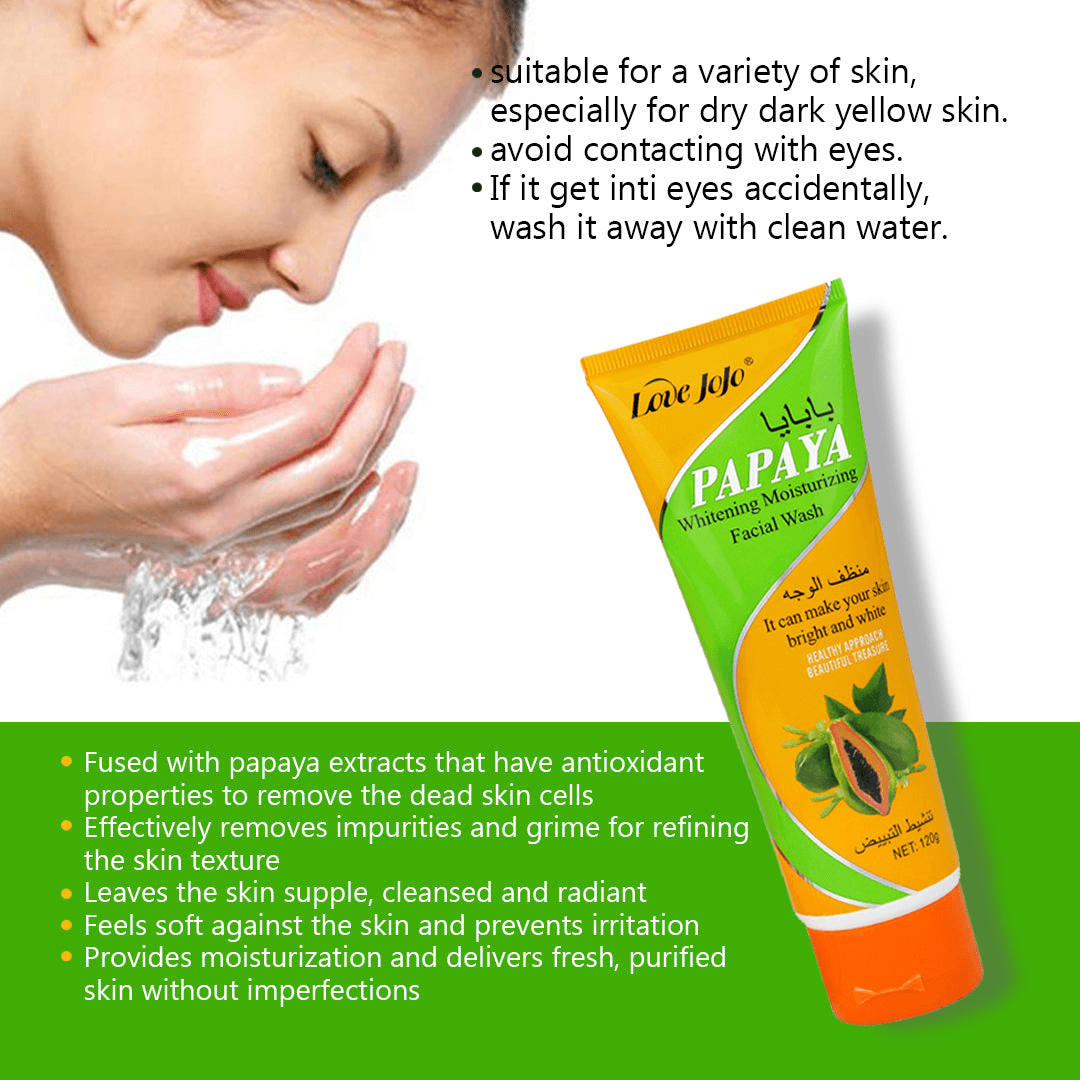 Love Jojo Papaya Brightening Moisturizing Facial Wash - 120g