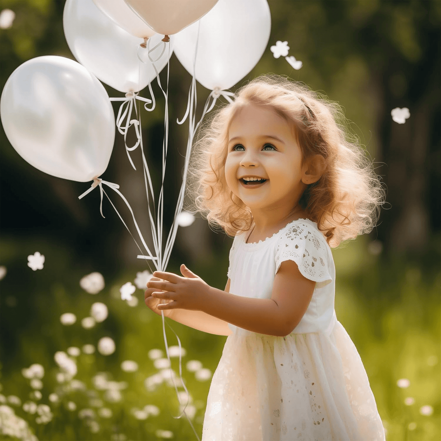 Birthday Party Decoration Balloons White - 10 Pcs