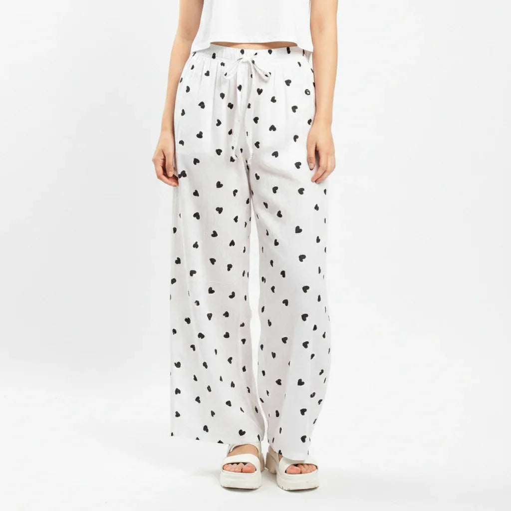 Women's Waisted Wide-Leg Palazzo Pants - YL609