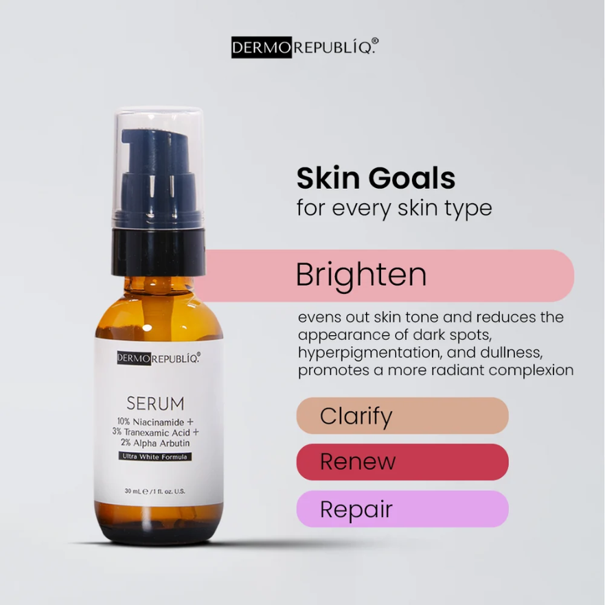 Dermorepubliq 10% Niacinamide Ultra White Formula Serum - 30ml