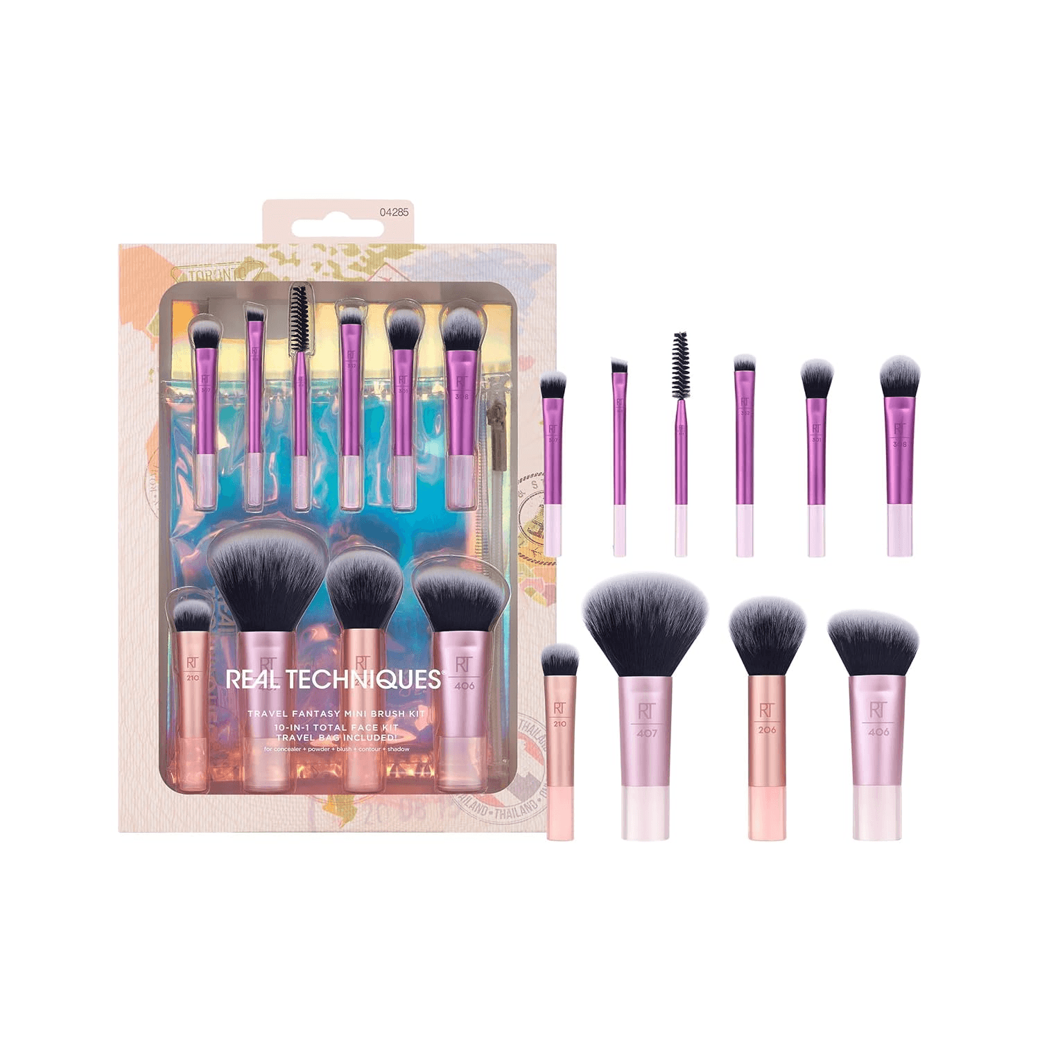 Real Techniques 10-IN-1 Travel Fantasy Mini Brush Kit - 04285