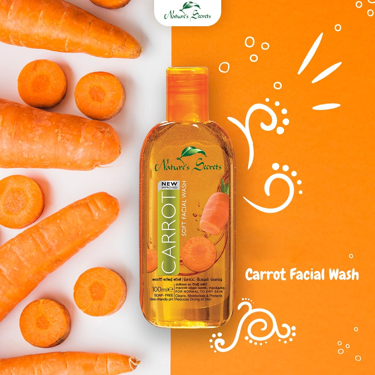 Nature's Secrets Carrot Soft Facial Wash - 100ml