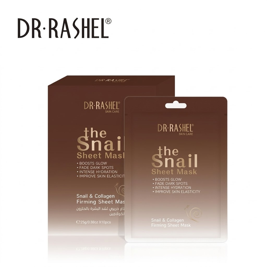 Dr.Rashel Snail & Collagen Firming Sheet Mask - 10 Pcs × 25g